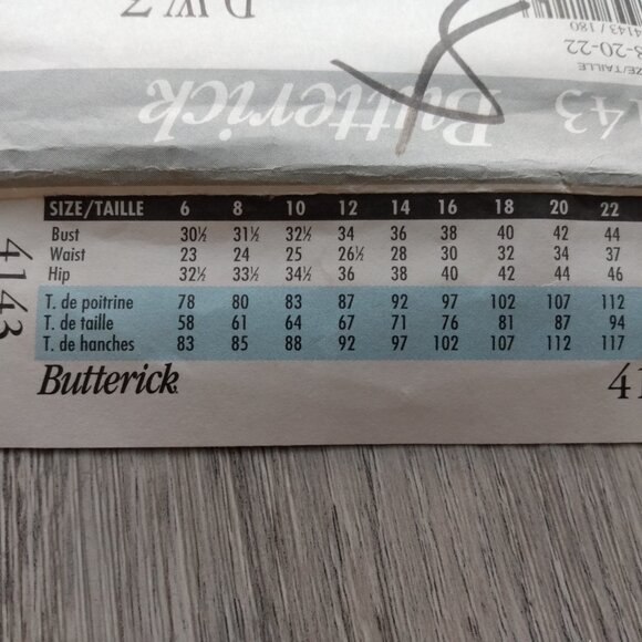 Top Skirt Pants Suit Sewing Pattern Plus Size 18-22 Butterick 4143 UNCUT - Picture 6 of 11